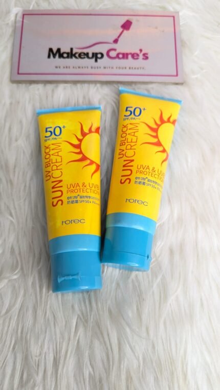 ROREC UV Block Sun Cream SPF 50+ PA+++ ( Buy 1 Get 1 Free Offer )
