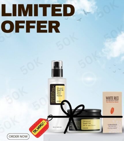 COSRX Snail Essence & COSRX Snail Cream (100g) ( Rice Serum Free Offer )