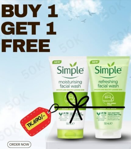 Simple Facewash Buy 1 Get 1 Free