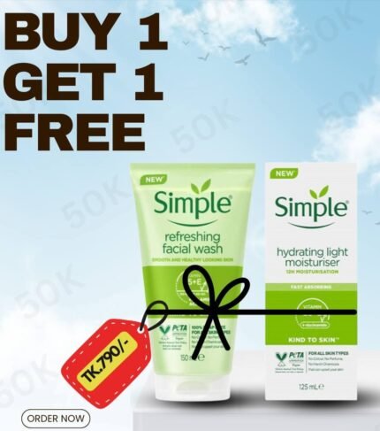 Simple Refresh Facewash & Hydrating Moisturizer Combo