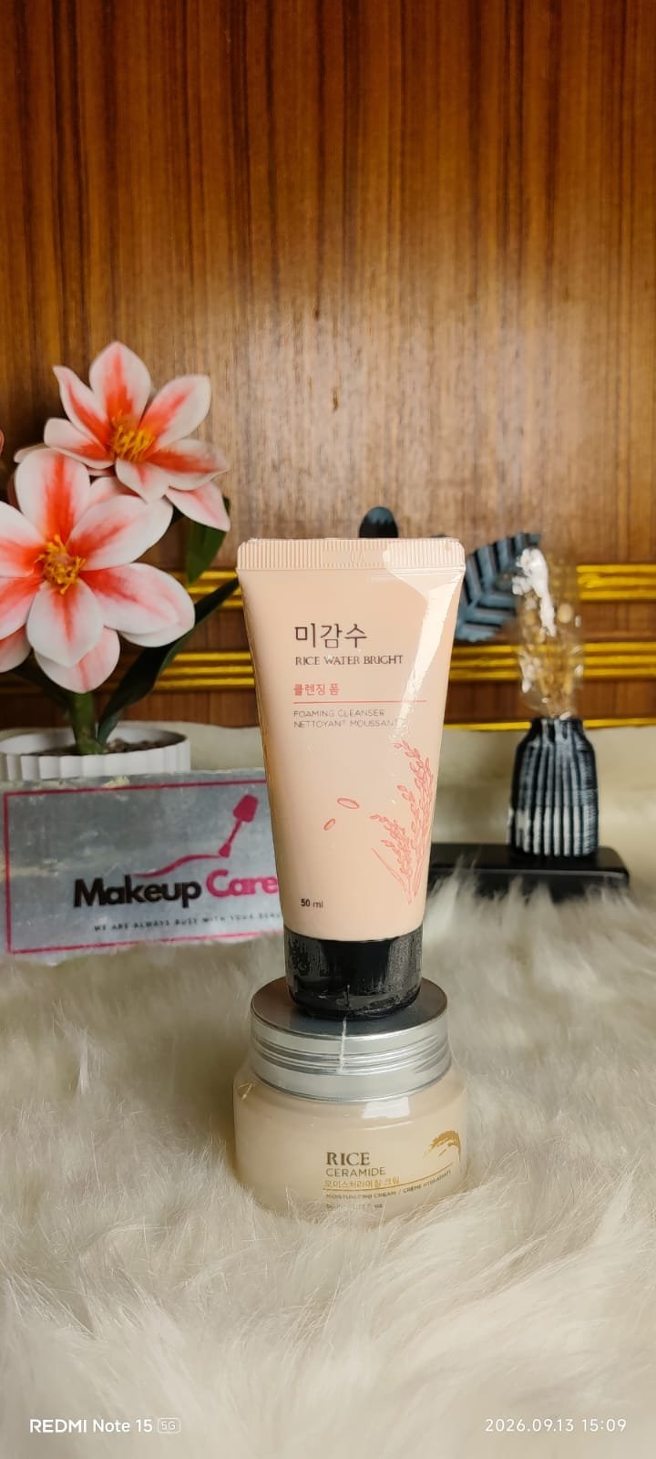 Rice Water Bright Foaming Cleanser Rice Ceramide Cream